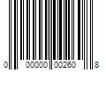 Barcode Image for UPC code 000000002608