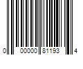 Barcode Image for UPC code 000000811934