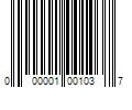 Barcode Image for UPC code 000001001037. Product Name: Vram Chrona I Diamond Ring in 18K Yellow Gold/White Diamond, Size 6