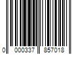 Barcode Image for UPC code 0000337857018