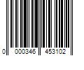 Barcode Image for UPC code 0000346453102