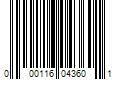 Barcode Image for UPC code 000116043601. Product Name: Seachem Laboratories Inc Seachem Prime Fish & Aquatic Life Marine & Freshwater Treatment  1.7 Oz