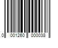 Barcode Image for UPC code 0001260000038