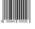 Barcode Image for UPC code 00028400000260