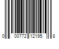 Barcode Image for UPC code 000772121958