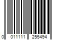 Barcode Image for UPC code 0011111255494