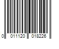 Barcode Image for UPC code 0011120018226. Product Name: Bissell Professional Stain & Odor  22 Ounces  77X7