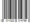 Barcode Image for UPC code 0011822314756