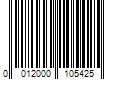 Barcode Image for UPC code 0012000105425