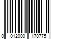 Barcode Image for UPC code 0012000170775. Product Name: Pepsico Pepsi Cola Zero Sugar Wild Cherry Soda Pop  12 fl oz  12 Pack Cans