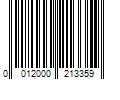 Barcode Image for UPC code 0012000213359