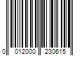 Barcode Image for UPC code 0012000230615. Product Name: Pepsi-Cola US bubly burst Sparkling Water Beverage  Peach Mango  16.9 fl oz Bottle