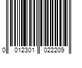 Barcode Image for UPC code 0012301022209