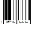 Barcode Image for UPC code 0012502626367. Product Name: Brother TZeS641 Tape with ExtraStrength Adhesive for P-Touch Labelers (Black on Yellow, 3/4" x 26.2')