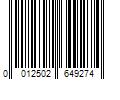 Barcode Image for UPC code 0012502649274. Product Name: Brother Genuine TN760 High?Yield Black Printer Toner Cartridge