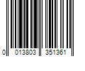 Barcode Image for UPC code 0013803351361. Product Name: Canon EOS R8 Full-Frame Mirrorless Camera w/RF24-50mm F4.5-6.3 IS STM Lens  24.2 MP  4K Video  DIGIC X Image Processor  Subject Detection & Tracking  Compact  Smartphone Connection  Content Creator
