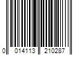 Barcode Image for UPC code 0014113210287