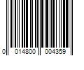 Barcode Image for UPC code 0014800004359. Product Name: Mott s LLP Mott s Organic Apple Juice  2 pk./128 fl. oz.