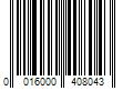 Barcode Image for UPC code 0016000408043