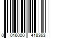 Barcode Image for UPC code 0016000418363