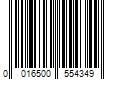 Barcode Image for UPC code 0016500554349