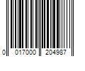Barcode Image for UPC code 0017000204987. Product Name: HENKEL Got2b Volumaniac Spray Powder  0.28 Ounce