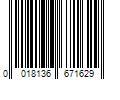 Barcode Image for UPC code 0018136671629. Product Name: NEW Winn Excel Soft Wrap Black Midsize Grip W6 6715