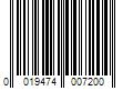 Barcode Image for UPC code 0019474007200