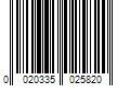 Barcode Image for UPC code 0020335025820