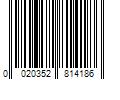 Barcode Image for UPC code 0020352814186. Product Name: Rheem Performance 40 Gal. Tall 6-Year 36,000 BTU Natural Gas Tank Water Heater
