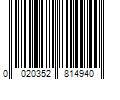 Barcode Image for UPC code 0020352814940. Product Name: Rheem Performance Plus 50 Gal. 4500-Watt Elements Medium Electric Water Heater w/9-Year Tank Warranty LED Indicator & 240-Volt
