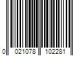 Barcode Image for UPC code 0021078102281