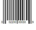 Barcode Image for UPC code 002200000309