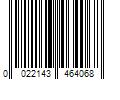 Barcode Image for UPC code 0022143464068