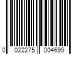 Barcode Image for UPC code 0022275004699