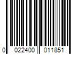 Barcode Image for UPC code 0022400011851