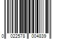Barcode Image for UPC code 0022578004839