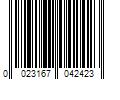 Barcode Image for UPC code 0023167042423