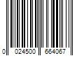 Barcode Image for UPC code 0024500664067. Product Name: ACCUTEC BLADES INC American Line 66-0407 Razor Blade Bucket  Single Edge