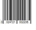 Barcode Image for UPC code 0024721002235. Product Name: BLACK & DECKER US INC Irwin Speedhammer Plus 3/4 in. Dia. x 12 in. L Steel Drill Bit 1/4 in. SDS-Plus Shank 1 pc.