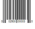 Barcode Image for UPC code 002500000030
