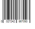 Barcode Image for UPC code 0027242867093. Product Name: Sony MDR-ZX110AP On-Ear Headphones with Microphone (Black)