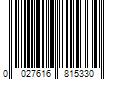 Barcode Image for UPC code 0027616815330
