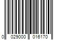 Barcode Image for UPC code 0029000016170. Product Name: PLANTERS Deluxe Honey Roasted Whole Cashews  Sweet and Salty Snacks  8.25oz (1 Canister)