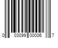 Barcode Image for UPC code 003099000067. Product Name: Johnson  Evinrude  OMC Johnson Evinrude Outboard Motor Bushing 0309967 309967