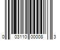 Barcode Image for UPC code 003110000083