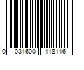 Barcode Image for UPC code 0031600118116