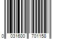 Barcode Image for UPC code 0031600701158