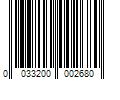 Barcode Image for UPC code 0033200002680. Product Name: Arm & Hammer 50 oz Sensitive Skin Free & Clear Liquid Laundry Detergent
