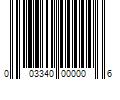 Barcode Image for UPC code 003340000006